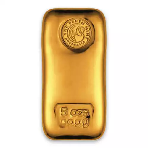 5oz Australian Perth Mint gold bar - cast (2)