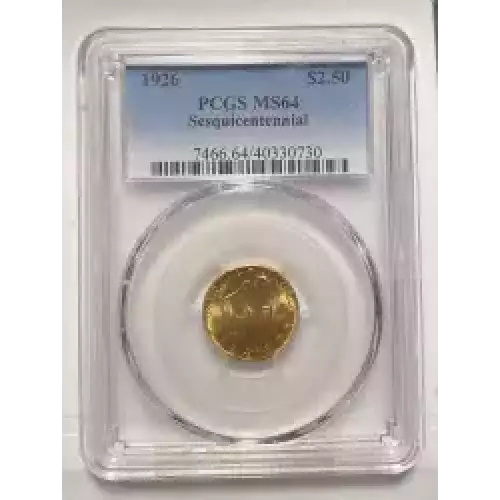 Classic Commemorative Gold - 1926 Sesquicentennial - Gold, $2.5 Dollars