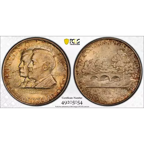 Classic Commemorative Silver--- Battle of Antietam Anniversary 1937 -Silver- 0.5 Dollar (3)
