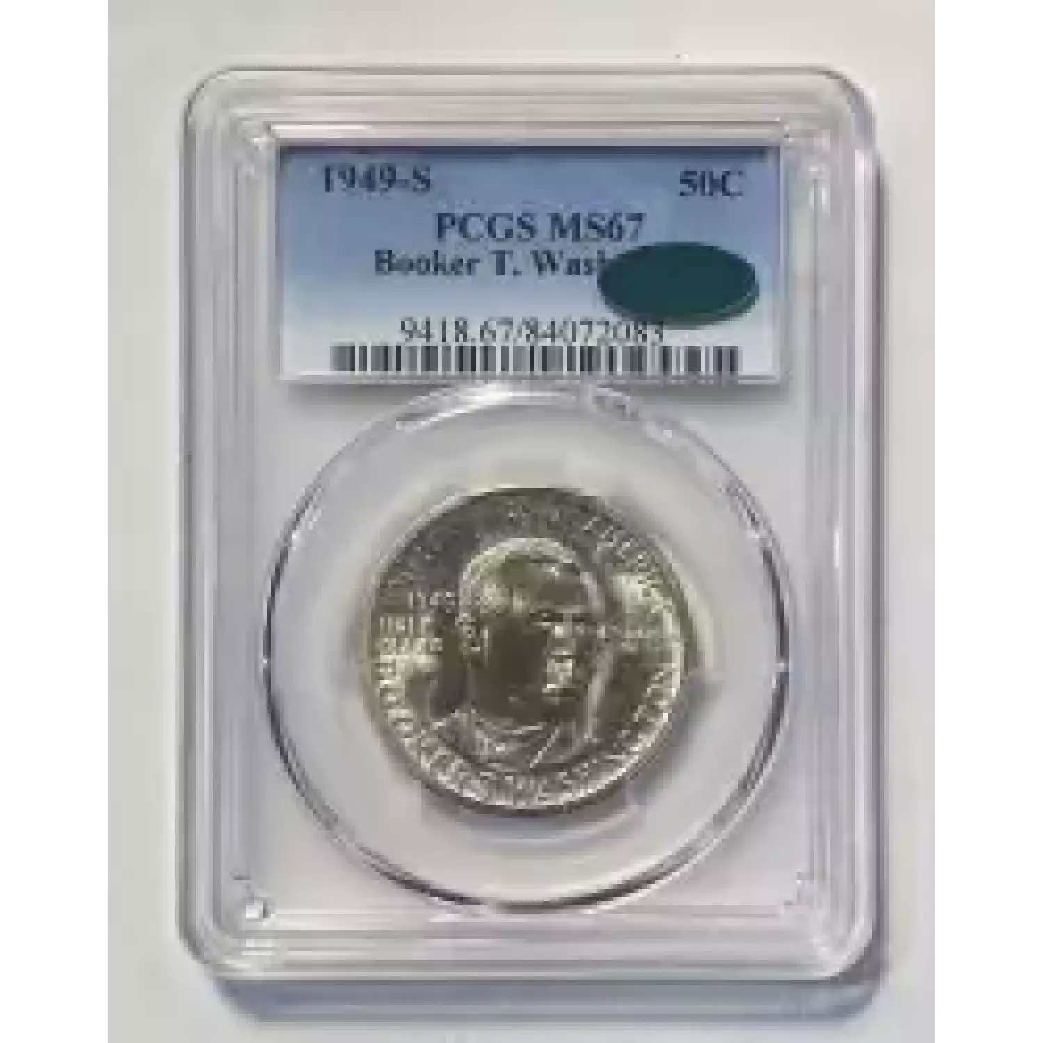 Classic Commemorative Silver--- Booker T. Washington Memorial 1946-1951-Silver- 0.5 Dollar