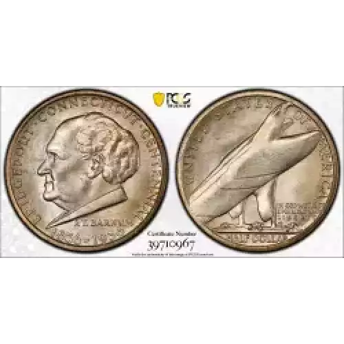 Classic Commemorative Silver--- Bridgeport, Connecticut, Centennial 1936 -Silver- 0.5 Dollar (3)