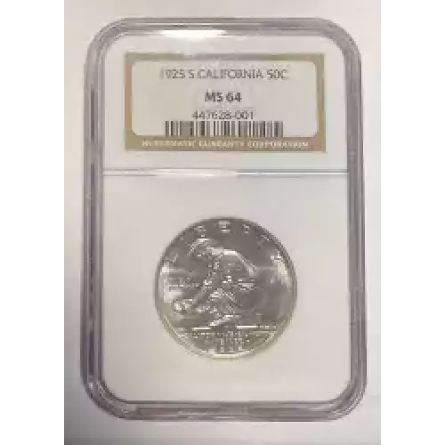 Classic Commemorative Silver--- California Diamond Jubilee 1925 -Silver- 0.5 Dollar (5)