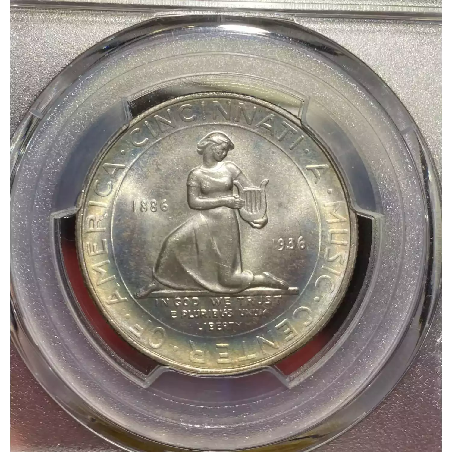 Classic Commemorative Silver--- Cincinnati Music Center 1936 -Silver- 0.5 Dollar (4)