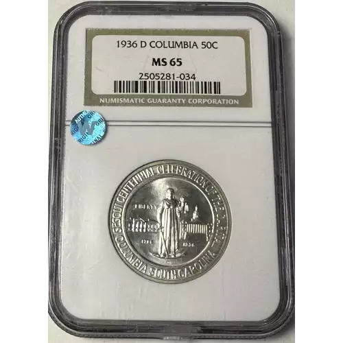 Classic Commemorative Silver--- Columbia, South Carolina, Sesquicentennial 1936 -Silver- 0.5 Dollar (3)