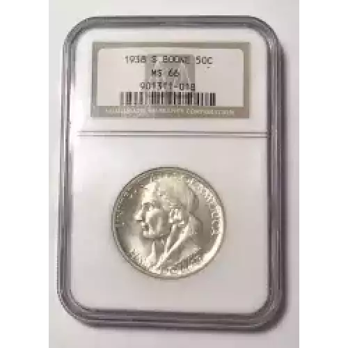 Classic Commemorative Silver--- Daniel Boone Bicentennial 1934-1938-Silver- 0.5 Dollar (4)