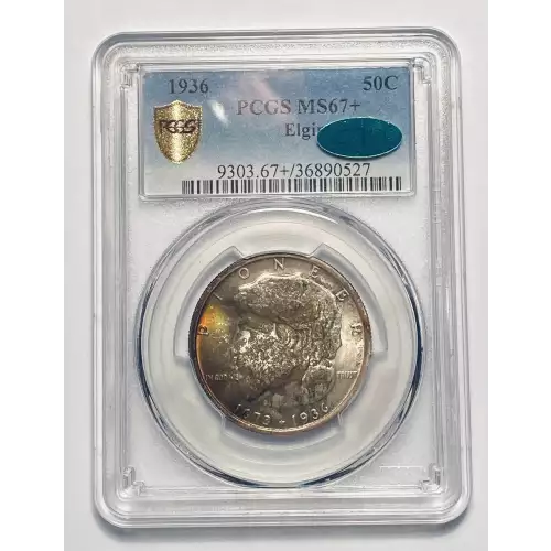 Classic Commemorative Silver--- Elgin, Illinois, Centennial 1936 -Silver- 0.5 Dollar