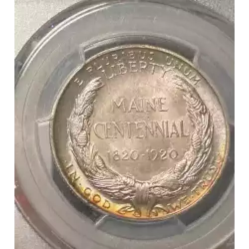 Classic Commemorative Silver--- Maine Centennial 1920-Silver- 0.5 Dollar (3)