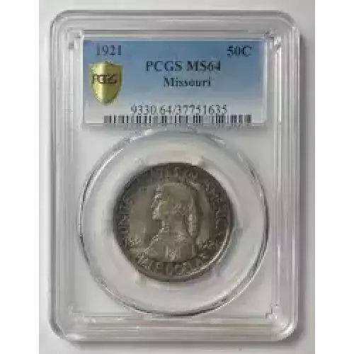 Classic Commemorative Silver--- Missouri Centennial 1921 -Silver- 0.5 Dollar