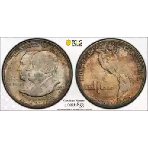 Classic Commemorative Silver--- Monroe Doctrine Centennial 1923 -Silver- 0.5 Dollar (4)