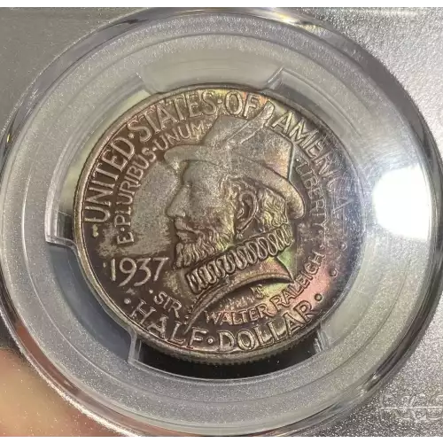 Classic Commemorative Silver--- Roanoke Island, North Carolina, 350th Anniversary 1937 -Silver- 0.5 Dollar