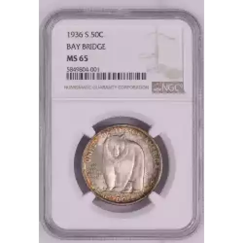 Classic Commemorative Silver--- San Francisco - Oakland Bay Bridge Opening 1936 -Silver- 0.5 Dollar