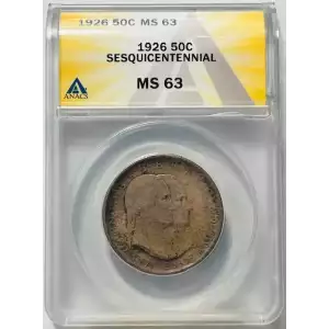 Classic Commemorative Silver--- Sesquicentennial of American Independence 1926 -Silver- 0.5 Dollar