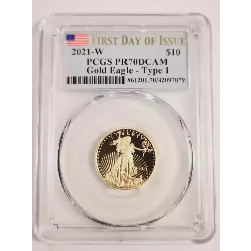 Gold Bullion-Gold Eagles--$10 Gold Eagle 1/4 oz -Gold- 10 Dollar