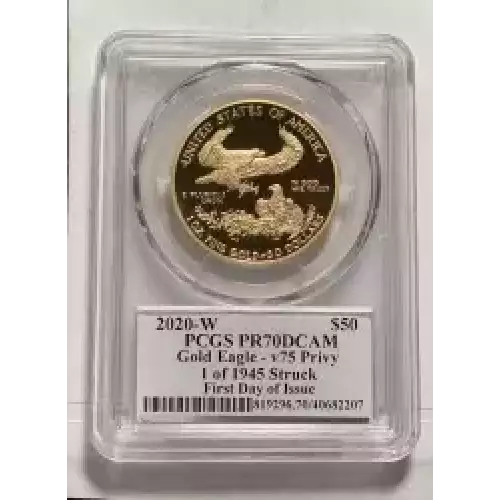 Gold Bullion-Gold Eagles--$50 Gold Eagle 1 oz -Gold- 50 Dollar (3)