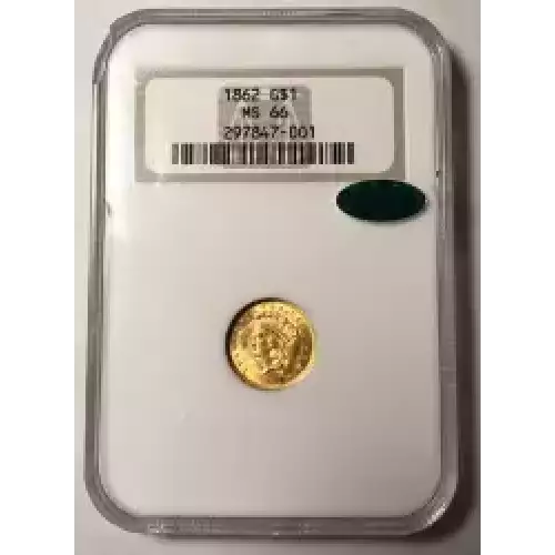 Gold Dollars---Indian Princess Head, Large Head 1856-1889 -Gold- 1 Dollar (2)
