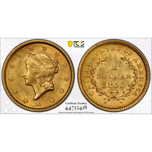 Gold Dollars---Liberty Head 1849-1854 -Gold- 1 Dollar (3)