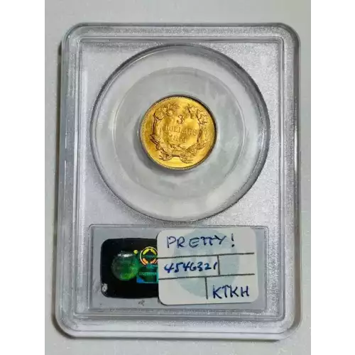 Gold Three Dollars $3 Indian Princess Head