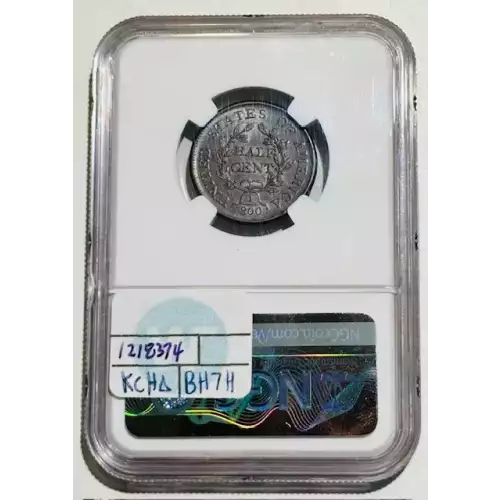 Half Cent Draped Bust-1800-08 -Copper