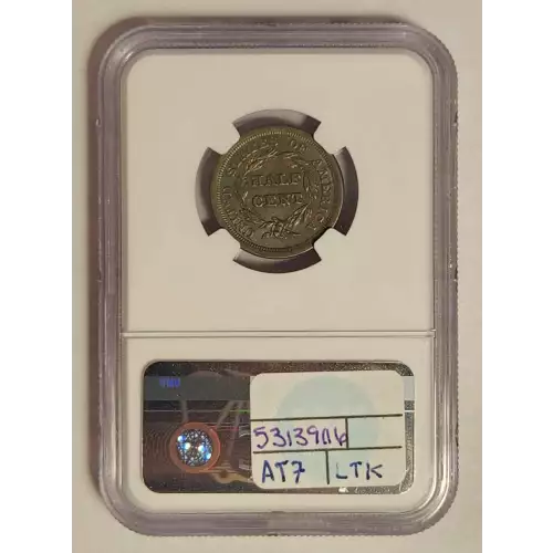 Half Cents -Braided Hair 1840-57 -Copper