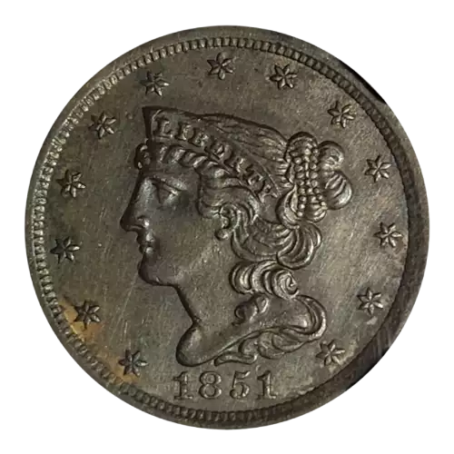 Half Cents -Braided Hair 1840-57 -Copper
