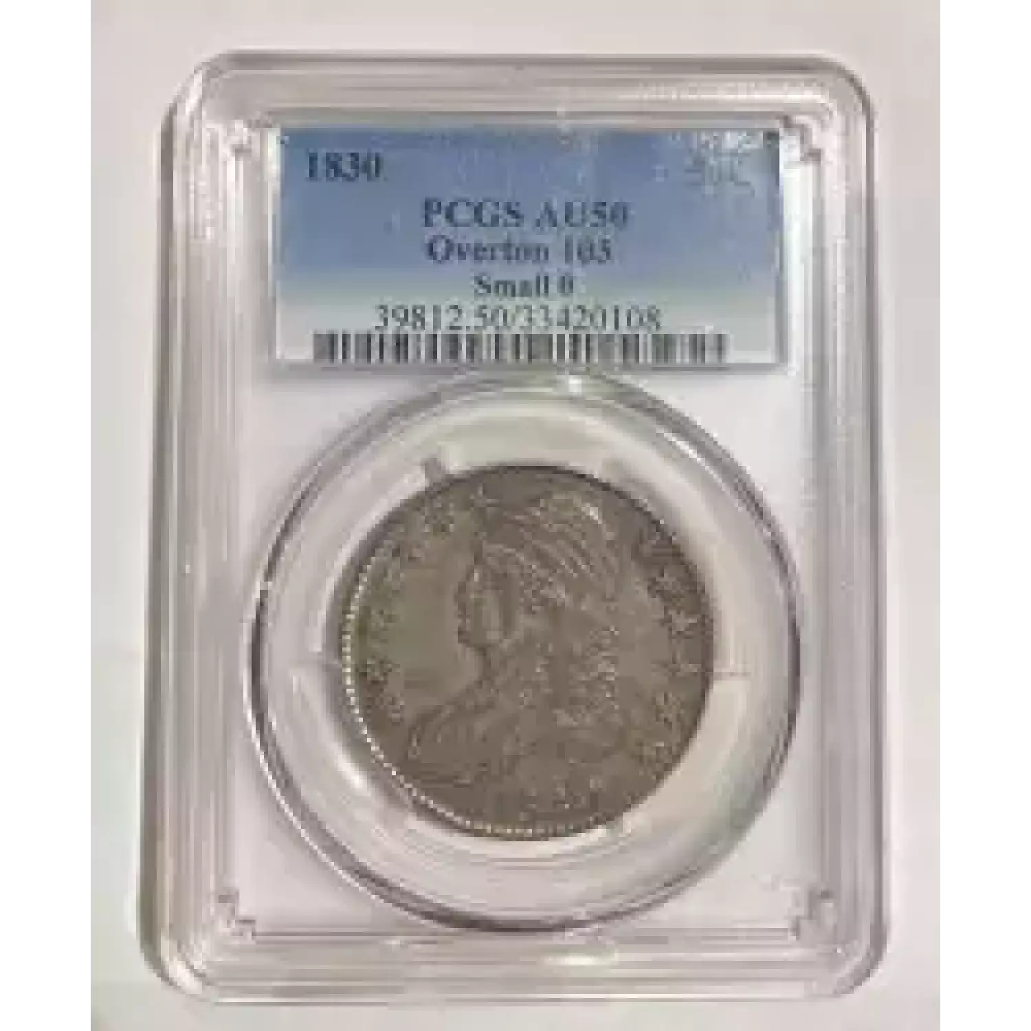 1830 Capped Bust Half Dollars PCGS AU50 Small 0 Overton 103 Bob Paul