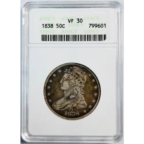 Half Dollars---Capped Bust, Reeded Edge 1836-1839 -Silver- 0.5 Dollar