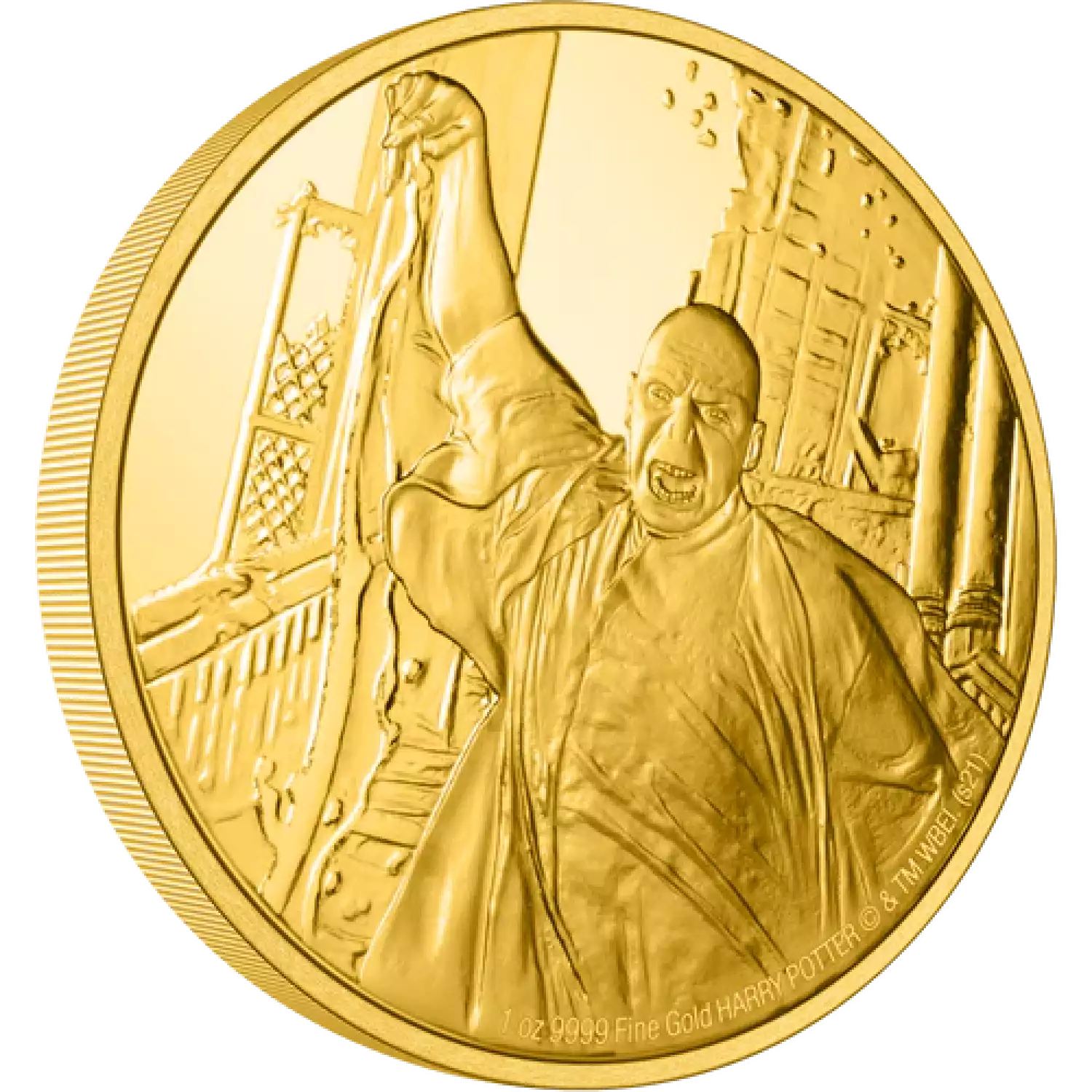 HARRY POTTER- 1oz Classic Lord Voldemort Gold Coin (2)