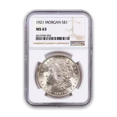 Morgan Dollar (1921) - PCGS - MS63