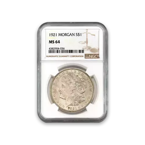 Morgan Dollar (1921) - PCGS - MS64
