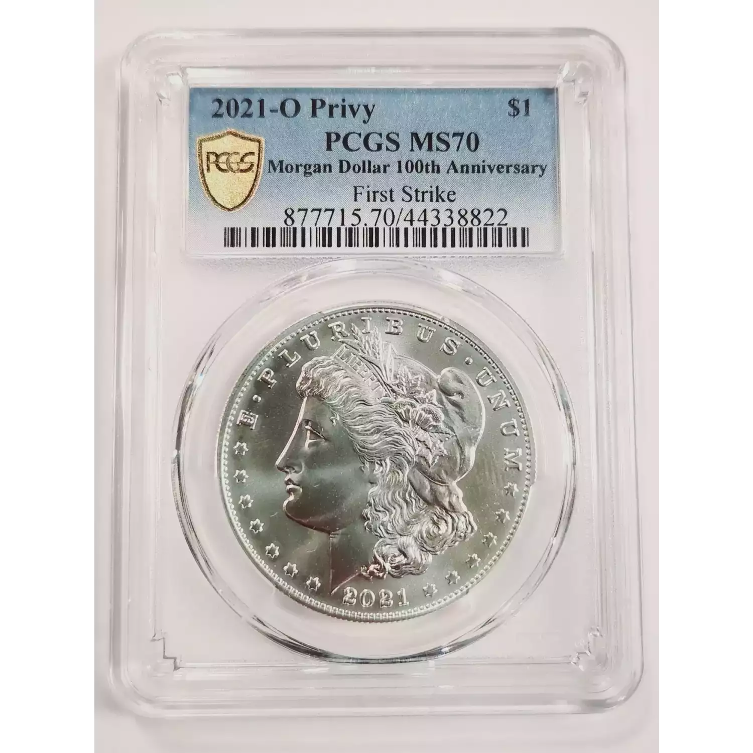 2021-O Morgan Silver Dollar PCGS MS-70 - 100TH ANNIVERSARY - FIRST ...