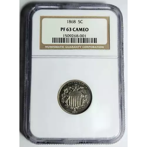 Nickel Five Cent Pieces-Shield 1866-1883