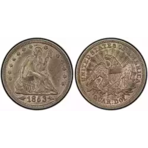 Quarter Dollars---Liberty Seated (3)