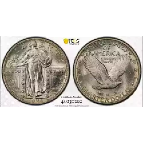 Quarter Dollars---Standing Liberty (4)