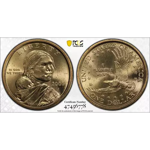 Sacagawea 2000-2017 - Brass Dollar