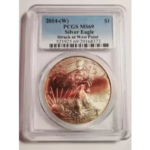 2014-(W) $1 Silver Eagle Struck at West Point