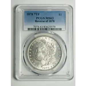 1878 7TF $1 Reverse of 1878