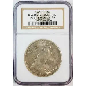 1922 REVERSE STRUCK THRU