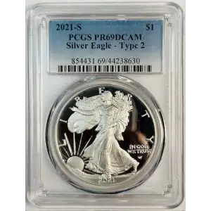 2021-S $1 Silver Eagle - Type 2, DCAM