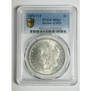 1878 7TF $1 Reverse of 1878