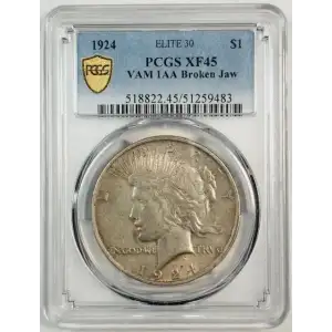 1924 $1 VAM 1AA Broken Jaw ELITE 30 (2)