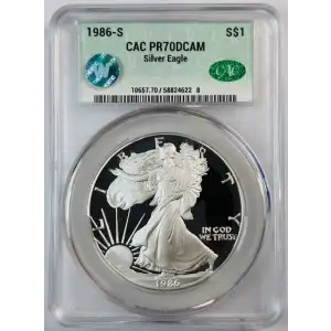 1986-S Silver Eagle S$1 DCAM (Proof)