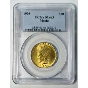 1908 $10 Motto