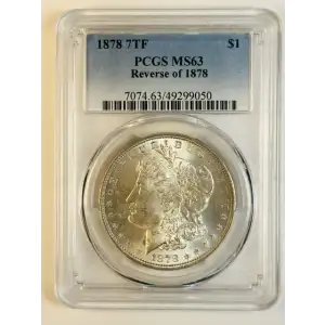 1878 7TF $1 Reverse of 1878