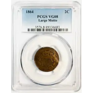 1864 2C Large Motto, BN