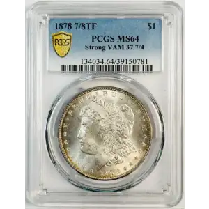 1878 7/8TF $1 Strong, VAM 37, 7/4 (3)