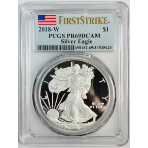 2018-W $1 Silver Eagle First Strike, DCAM