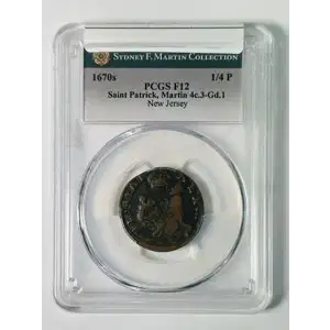 1670s NJ 1/4P Saint Patrick, Martin 4c.3-Gd.1, BN (3)