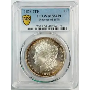 1878 7TF $1 Reverse of 1878, PL (2)