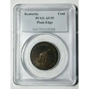 1790s Tkn 1/2P Kentucky, Plain Edge, BN