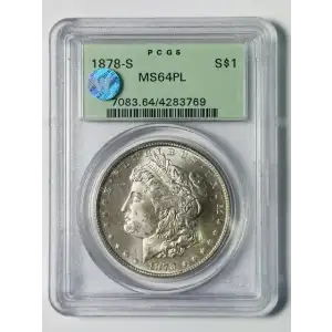 1878-S $1, PL